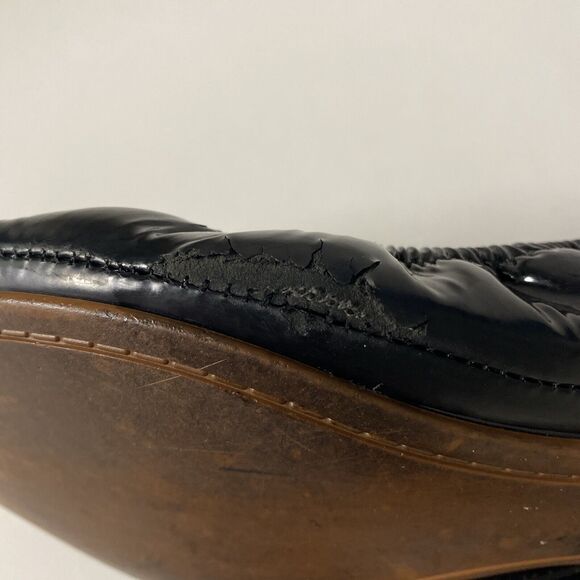 TORY BURCH Eddie Ballet Flat Black Patent Leather Slip On Round Toe Soft… - Picture 9 of 10